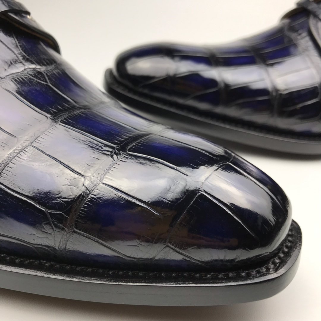 Fashion Men’s Crocodile Trend Leather Formal Shoes BMBAS12082 image 4