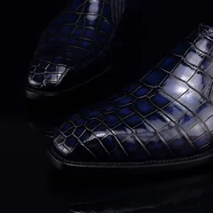 Scale-Patterned Slip-On Casual Loafers BMBAS12059 image 3