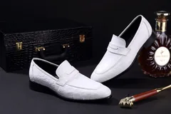 Crocodile Leather Classic Fashion Anti-Slip Boat Shoes BMWAS120102 image 3