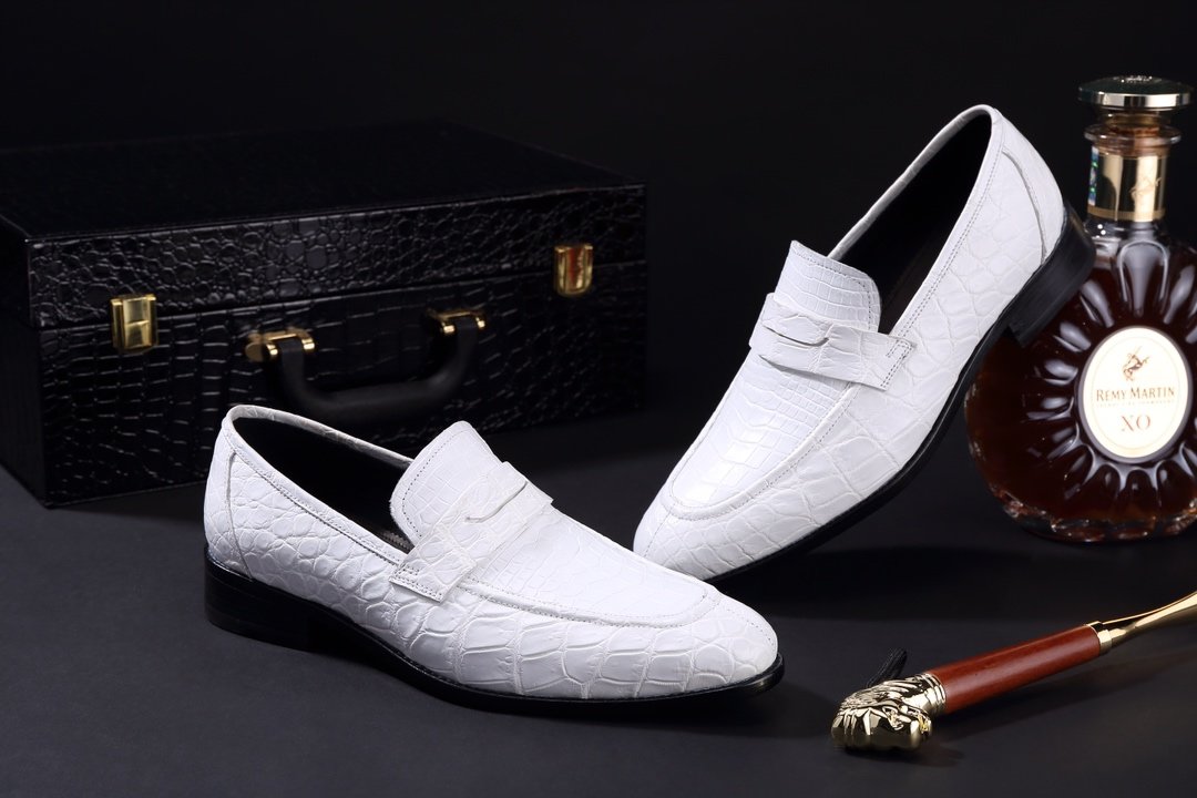 Crocodile Leather Classic Fashion Anti-Slip Boat Shoes BMWAS120102 image 3