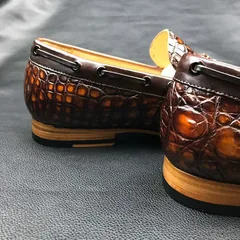 Men Moccasin Boat Shoes Crocodile Pattern BMBAS120121 image 3