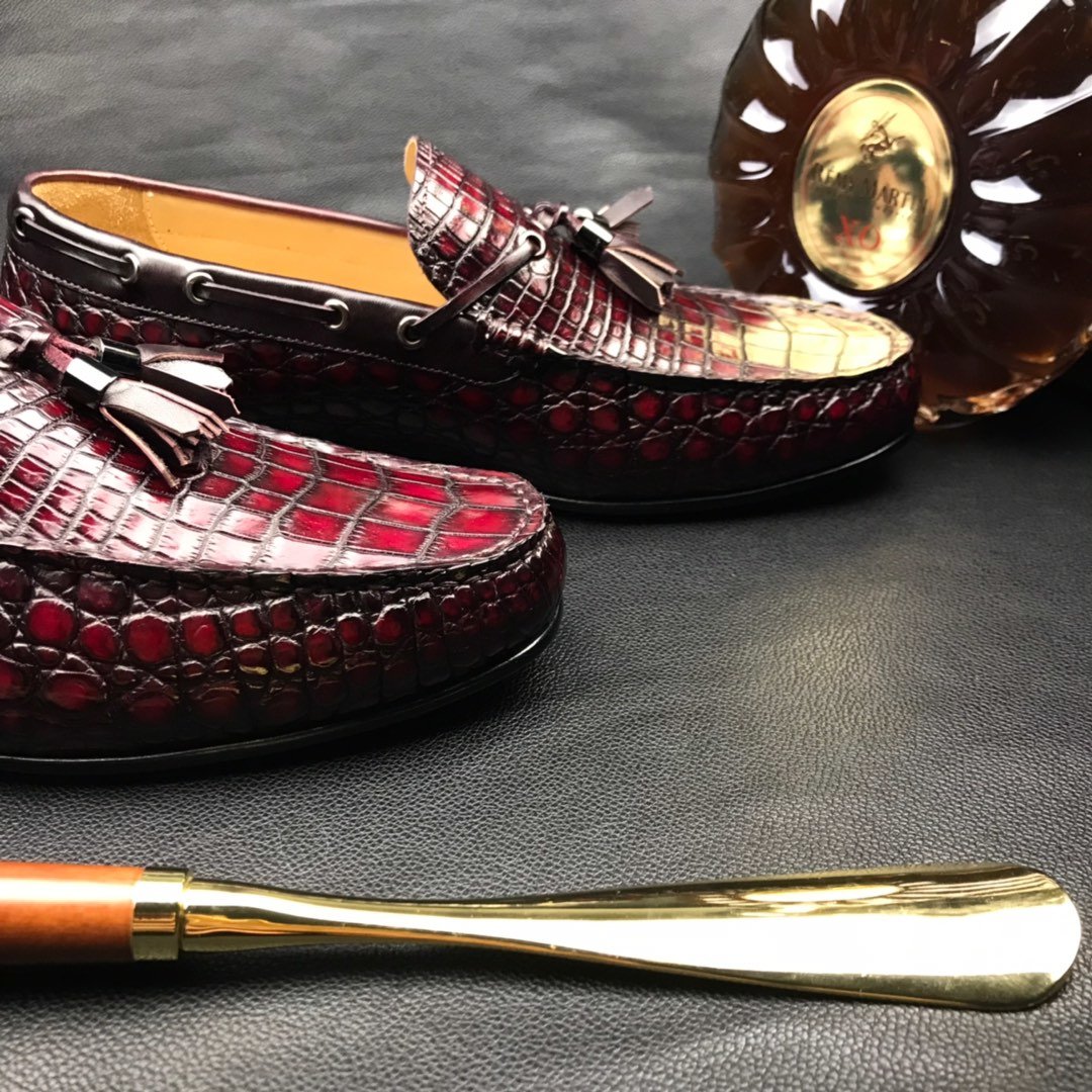 Men’s Crocodile Tassel Loafer Slip On BMBAS120122 image 3