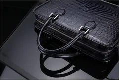 Crocodile Leather Handbag Briefcase BMBAB120124 image 4