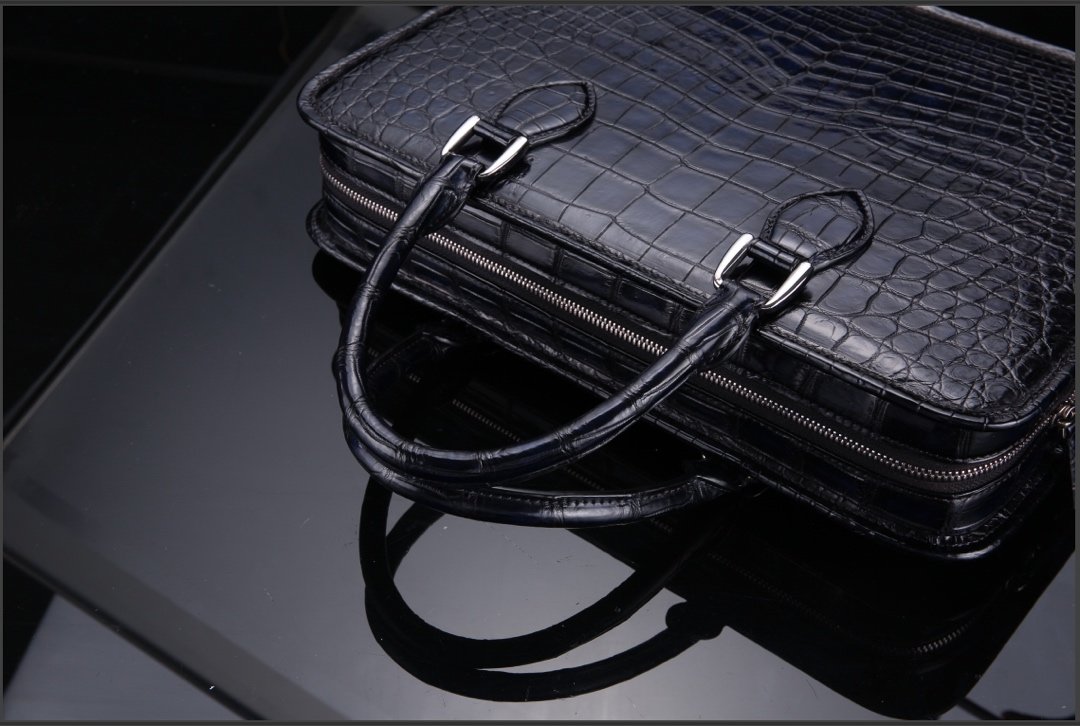 Crocodile Leather Handbag Briefcase BMBAB120124 image 4