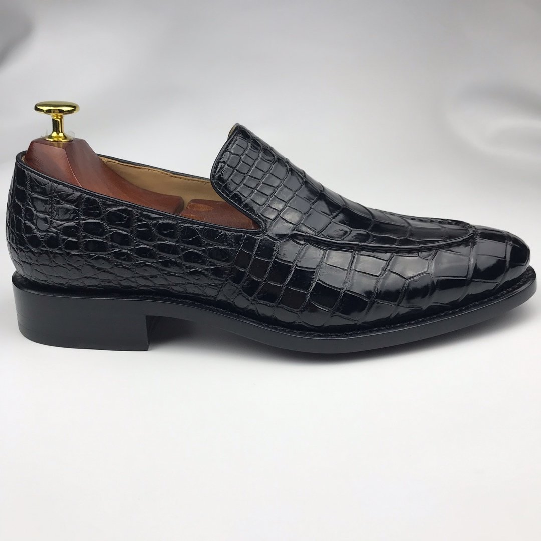 Men’s Slip-On Crocodile Driving Style Loafer BMBAS120131 image 4