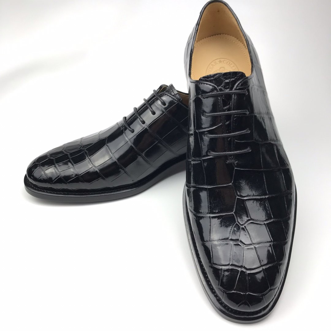 Men’s Crocodile Print Lace-up Oxford BMBAS120133 image 3