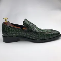 Men Penny Loafer Slip on Crocodile Texture BMGAS120135 image 3