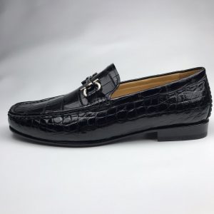 Crocodile Leather Casual Slip On Shoes Comfortable Loafer