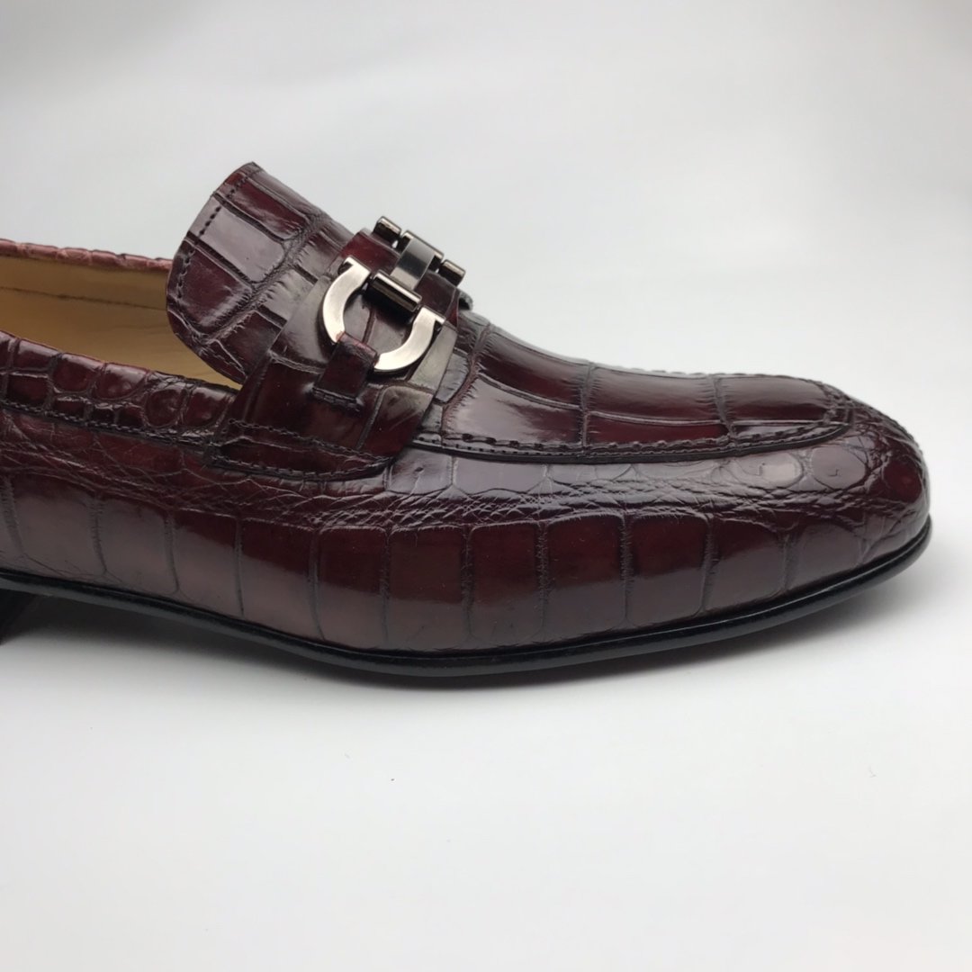 Men Slip On Crocodile Shoes Casual Comfortable Flats BMBAS120153 image 3