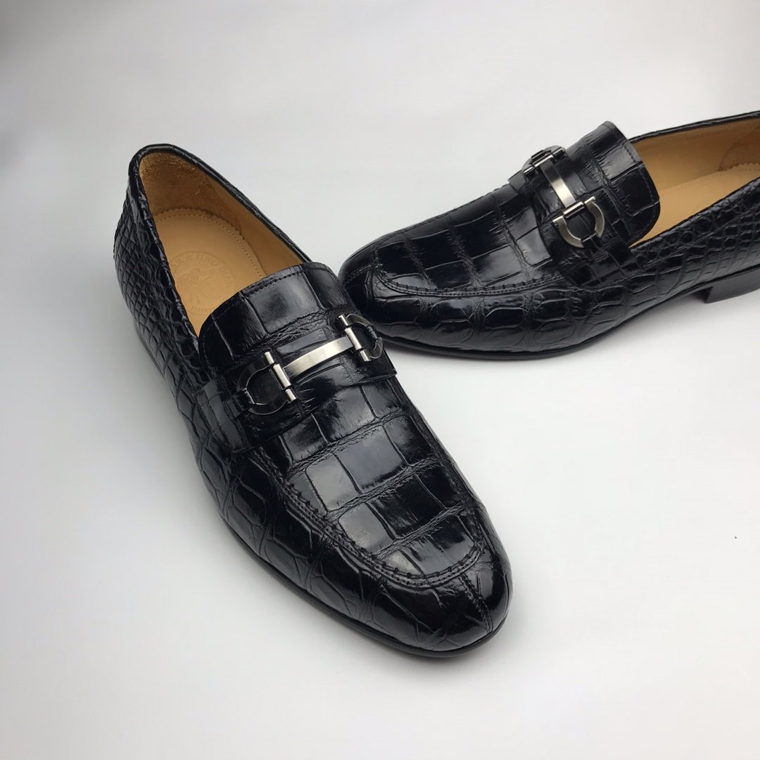 New Fall Crocodile Classic Slip On Penny Shoe BMBAS120155 image 8