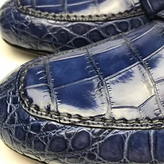 Crocodile Leather Slip On Basic Style BMBAS120156 image 3