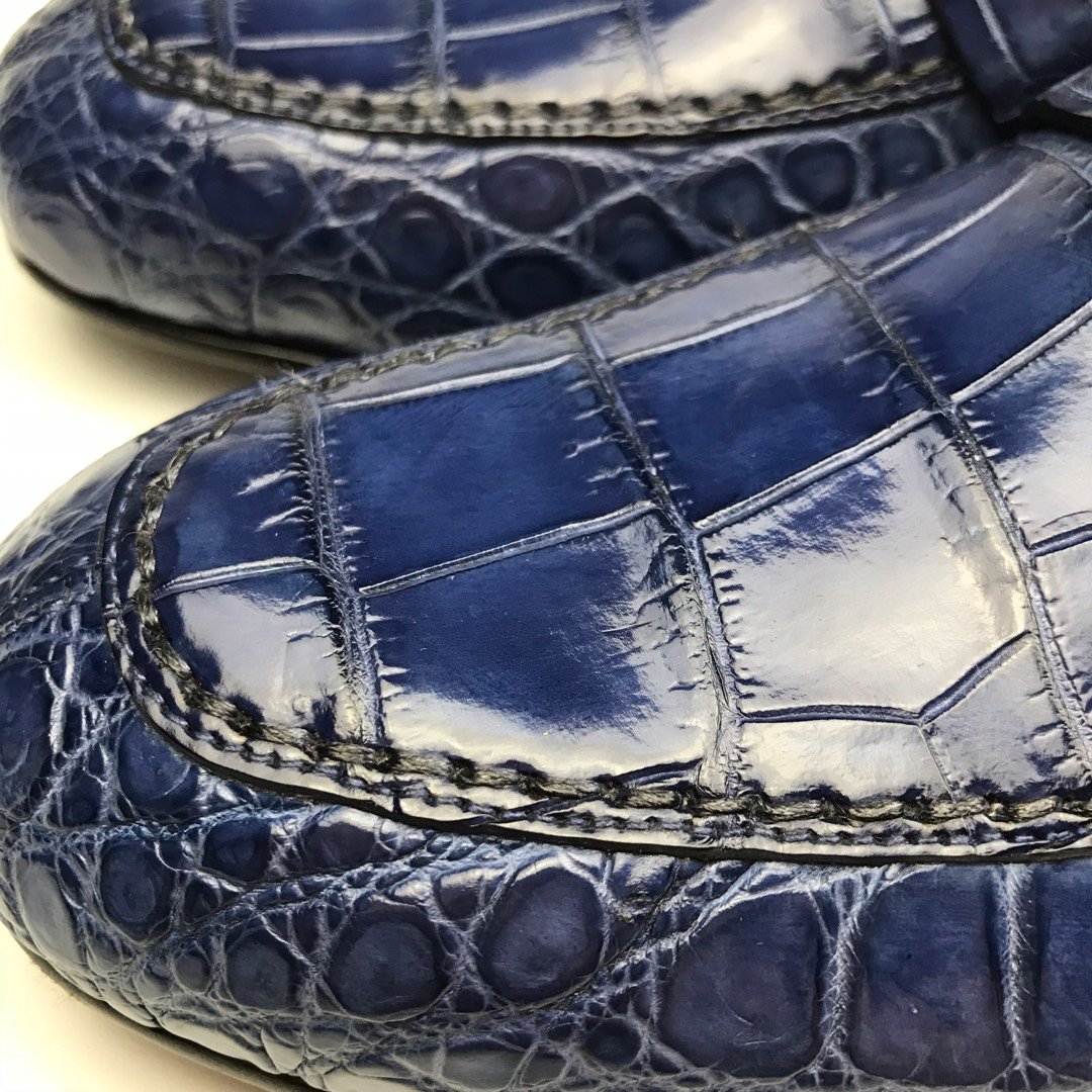 Crocodile Leather Slip On Basic Style BMBAS120156 image 3