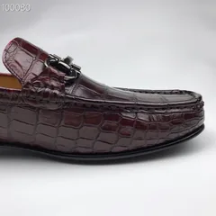 Crocodile Leather Men’s Penny Loafer BMBAS120157 image 3