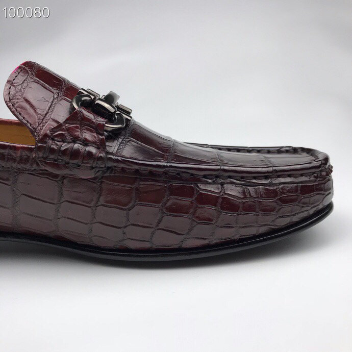 Crocodile Leather Men’s Penny Loafer BMBAS120157 image 3
