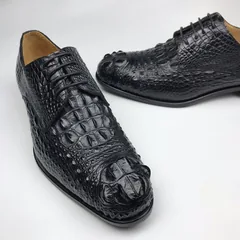 Men’s Crocodile Derby Dress Shoes BMBAS120159 image 3