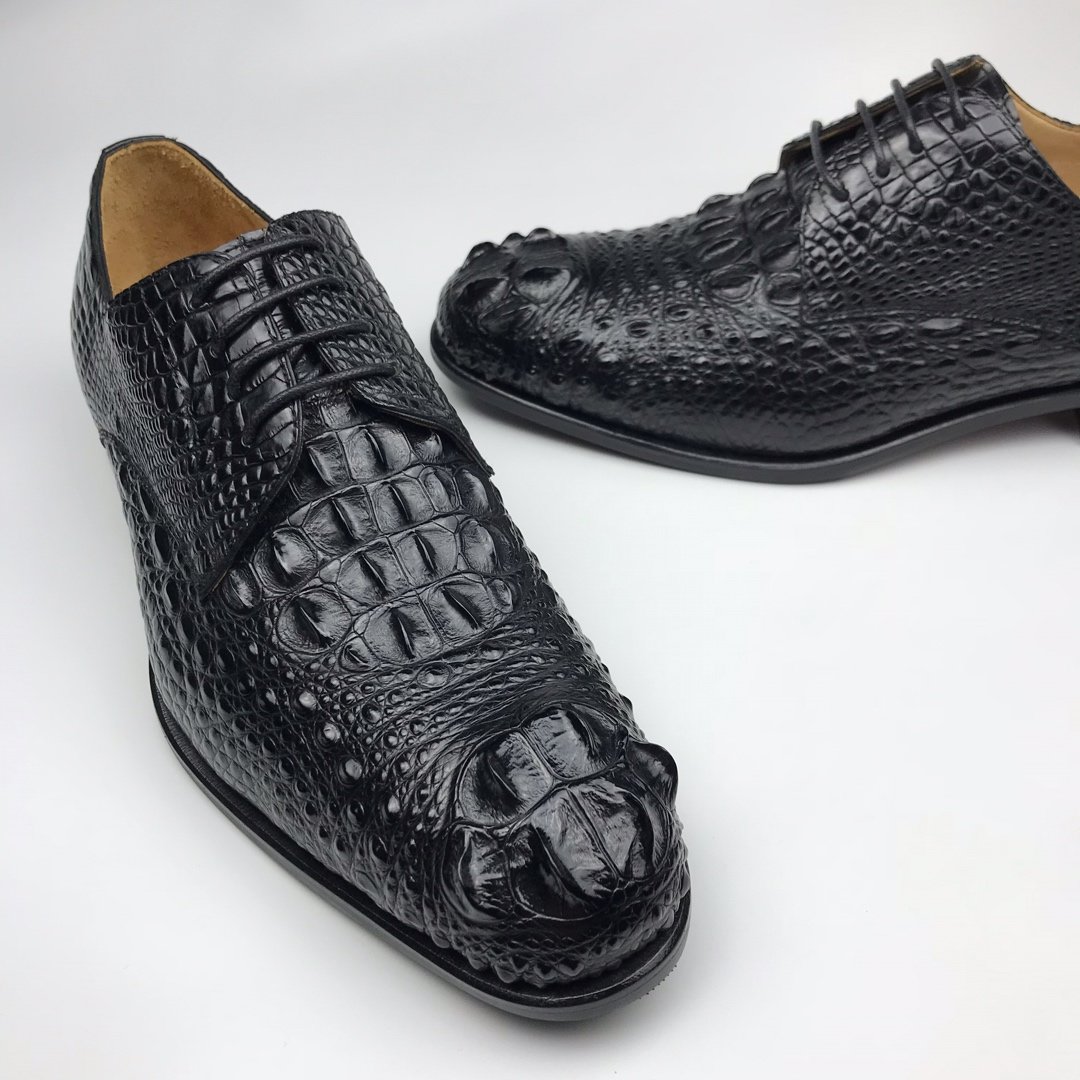 Men’s Crocodile Derby Dress Shoes BMBAS120159 image 3