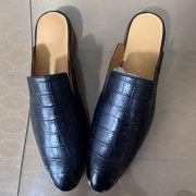 Men Summer Slippers Shoes Leather loafers