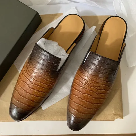 New Arrival Half Slippers Casual Leather Shoes MBS04002