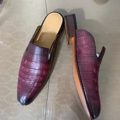 Mens Stylish Genuine Leather Slippers MBS04004 image 2
