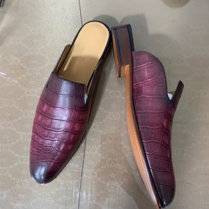 Mens Stylish Genuine Leather Slippers MBS04004