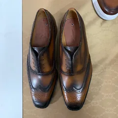 Hand Made Goodyear Welted Oxfords Men Leather Shoes MBG009 image 2