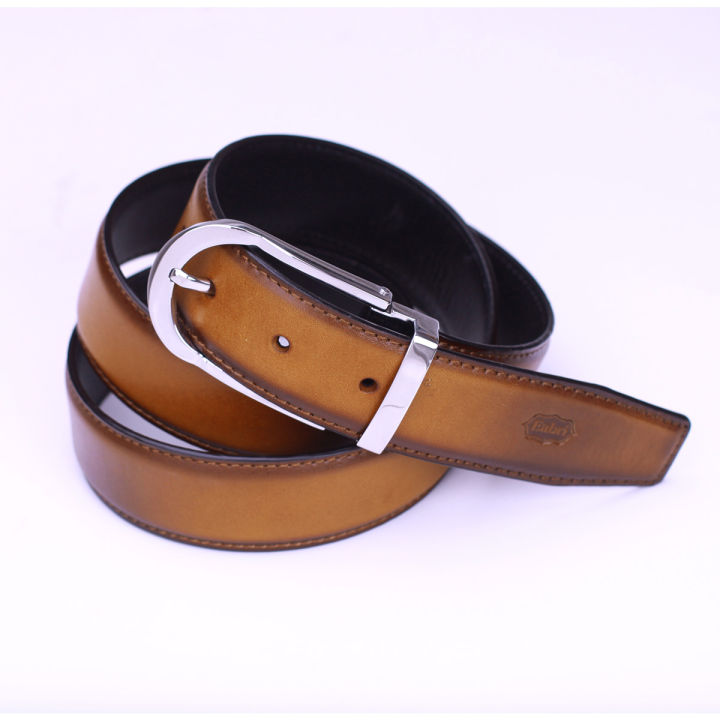 What does a real leather dress belt look like? article image