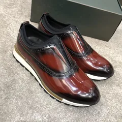 Men Leather Running Sport Casual Oxford Shoes PMBCS04006 image 7