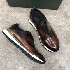 Men Leather Running Sport Casual Oxford Shoes PMBCS04006 image 14