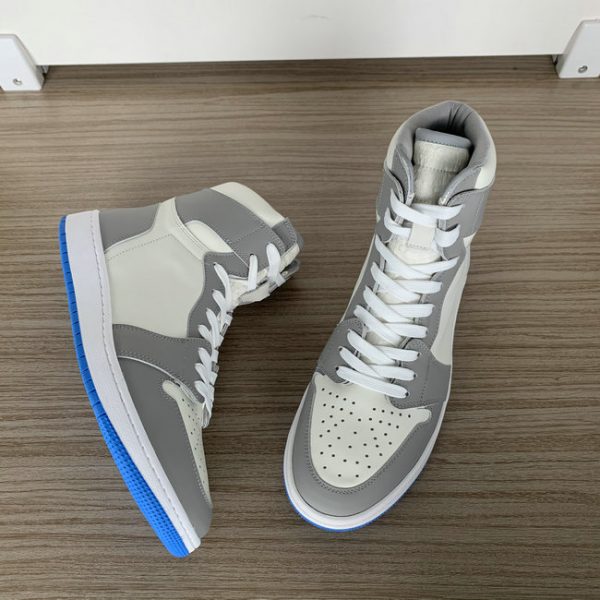 Grey and Beige High Top AJ style Sneakers MBS101