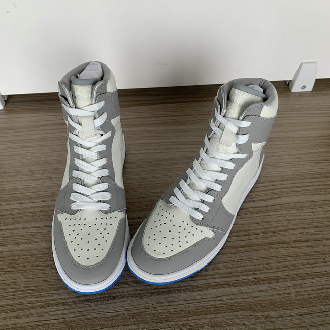 Grey and Beige High Top AJ style Sneakers MBS101
