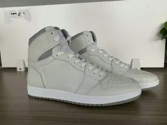 Grey and Beige High Top AJ style Sneakers MBS105 image 1