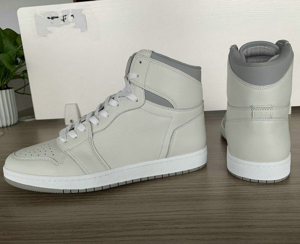Grey and Beige High Top AJ style Sneakers MBS105