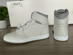 Grey and Beige High Top AJ style Sneakers MBS105 image 4