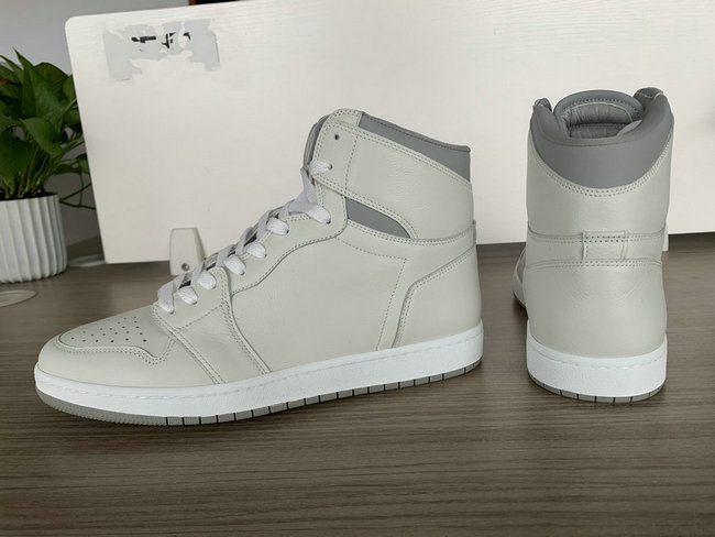 Grey and Beige High Top AJ style Sneakers MBS105 image 4