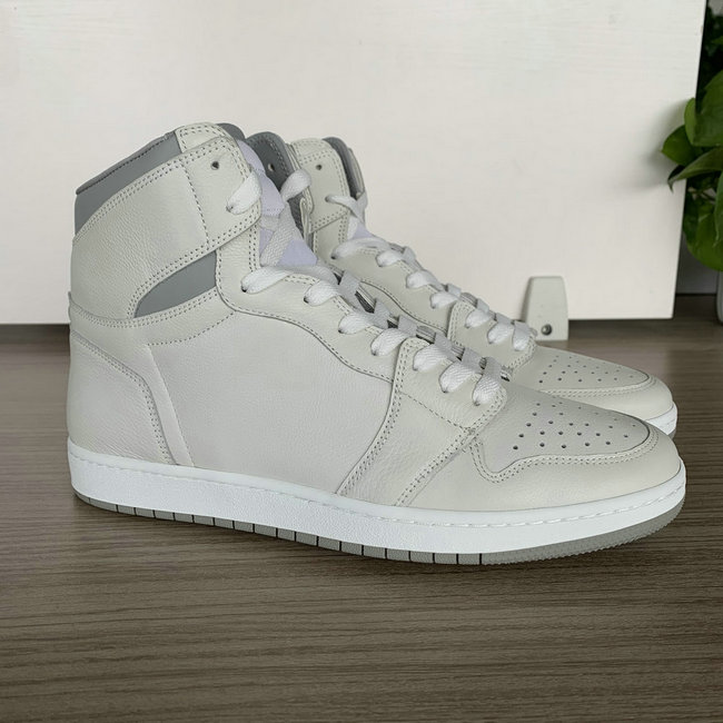 Grey and Beige High Top AJ style Sneakers MBS105 image 2