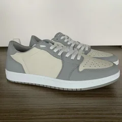 Grey and Beige Low Top AJ style Sneakers MBS108 image 1