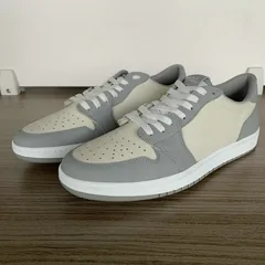 Grey and Beige Low Top AJ style Sneakers MBS108 image 2