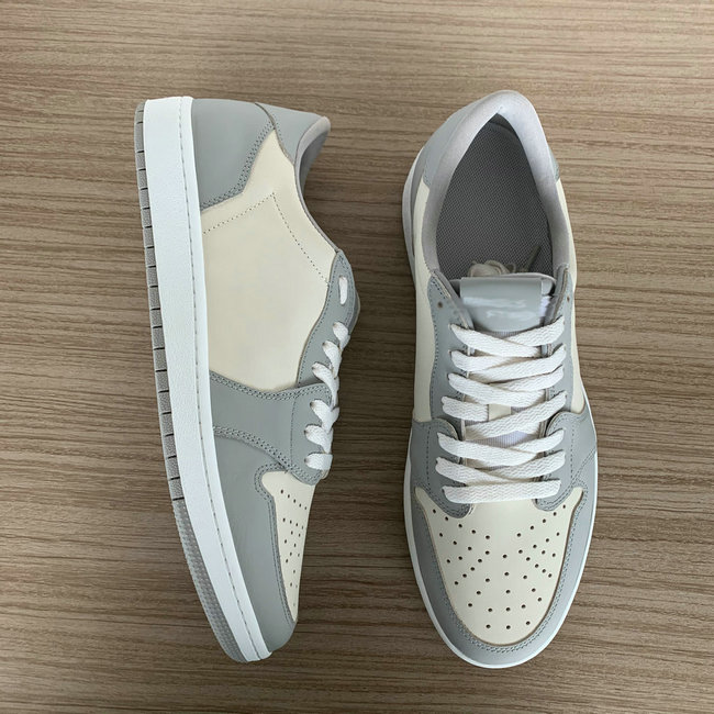 Grey and Beige Low Top AJ style Sneakers MBS108 image 3