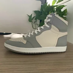 Grey and Beige High Top AJ style Sneakers 2015 Shape MBS106 image 1