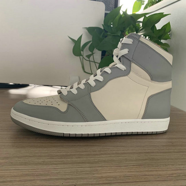 Grey and Beige High Top AJ style Sneakers 2015 Shape MBS106