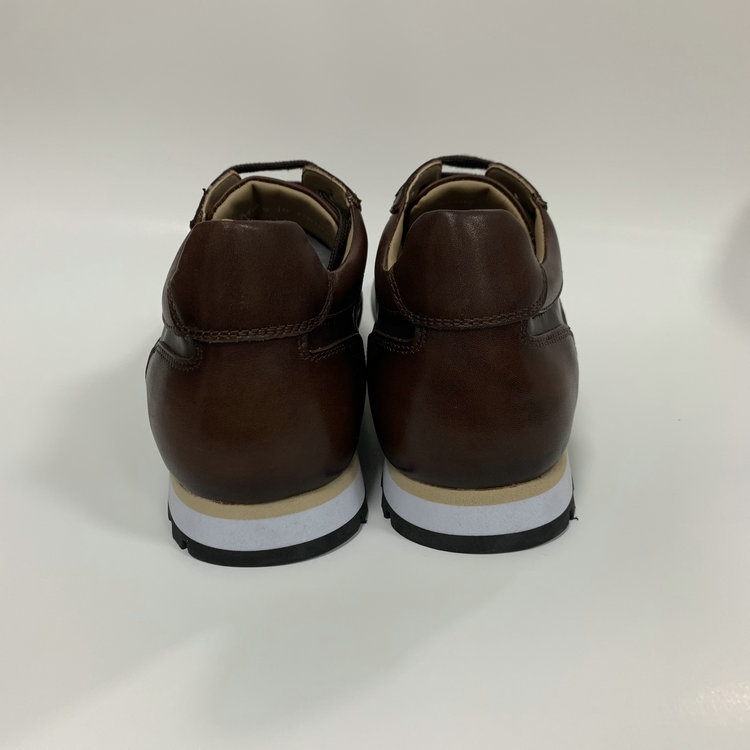 Brown Color Applied Leather Elegant Sneakers MBS111 image 5