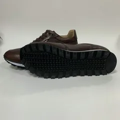Brown Color Applied Leather Elegant Sneakers MBS111 image 2