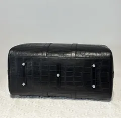 Crocodile Leather Black Matte Nile Silver Hardware Travel Bag WCB001 image 6