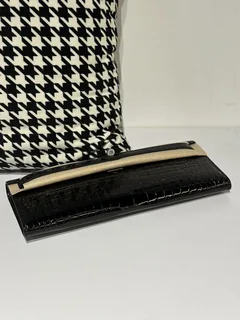 Crocodile Leather Black 31cm Glossy Silver Hardware Top Handle Bag WCB026 image 6