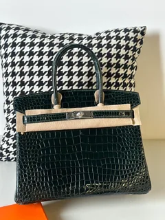 Crocodile Leather 30cm Glossy Top Handle Tote Bag Collection WCB027 image 7