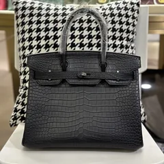 Crocodile Leather 30cm Matte Top Handle Tote Bag Collection WCB028 image 2