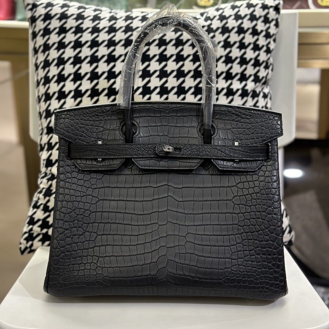 Crocodile Leather 30cm Matte Top Handle Tote Bag Collection WCB028 photo 2