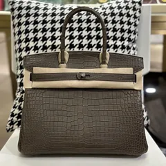 Crocodile Leather 30cm Matte Top Handle Tote Bag Collection WCB028 image 3