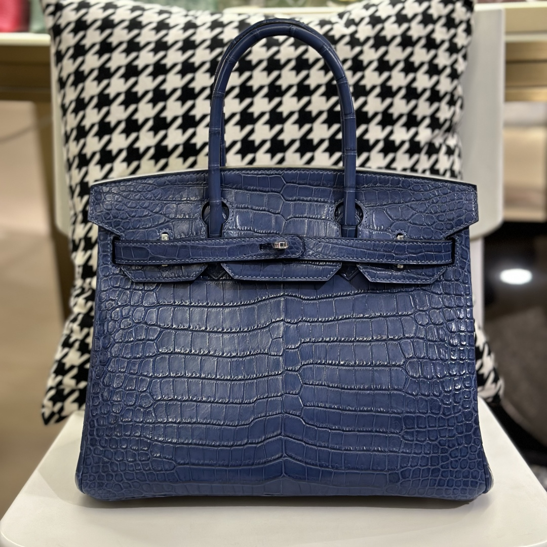 Crocodile Leather 30cm Matte Top Handle Tote Bag Collection WCB028 photo 4