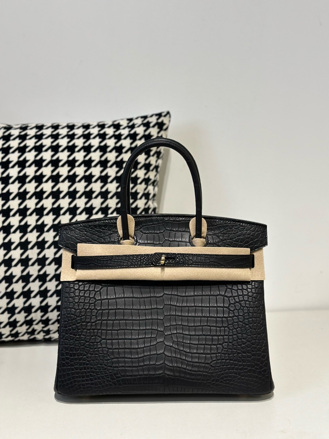 Crocodile Leather 30cm Matte Top Handle Tote Bag Collection WCB028 photo 5